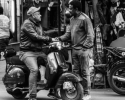 Meeting in the street in Egypt